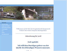 Tablet Screenshot of ev-kirche-wolfach.de